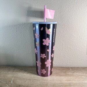 Starbucks Spring 2025 Cherry Blossom Stainless Steel 24 oz Cold Cup Tumbler